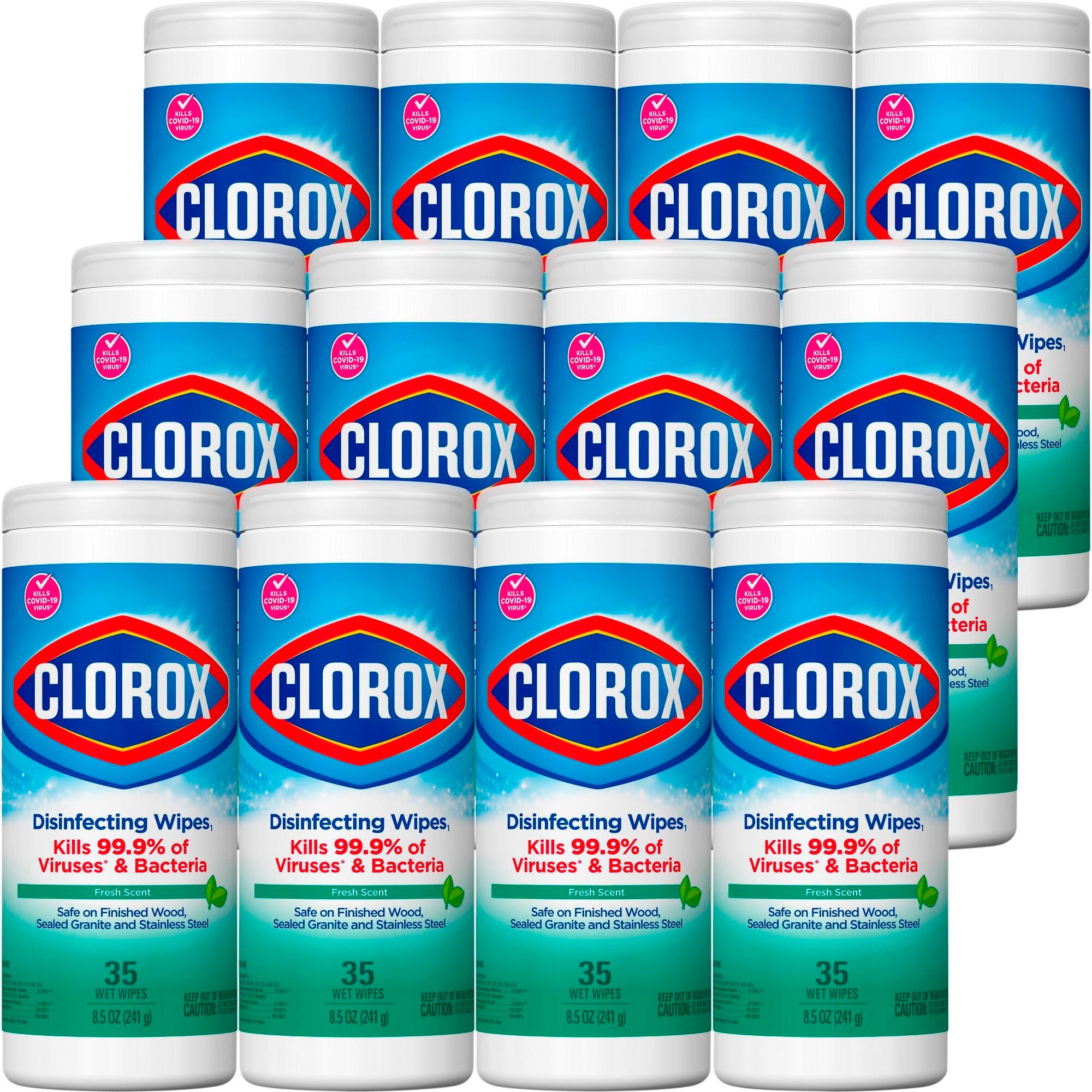 Image for Clorox Disinfecting Wipe - 35 Count, Fresh Scent, Pack of 12 from School Specialty